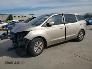 2015 Kia Sedona LX with VIN KNDMB5C1XF6040850, listed as a Copart auction lot 87858215 with 95,579 mi miles and Salvage Title. Bid and sale history available at carsss.com. Image 1.