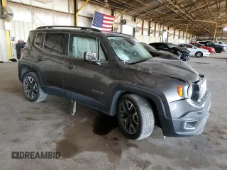 2017 Jeep Renegade Altitude with VIN ZACCJABB8HPG36797, listed as a Copart auction lot 57436575 with Not provided miles and Salvage title. Bid and sale history available at DreamBid. Image 4.