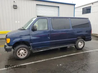 2005 Ford Econoline Passenger XL with VIN 1FBNE31L45HA70020, listed as a Copart auction lot 43475345 with 124,301 mi miles and Clean Title. Bid and sale history available at carsss.com. Image 1.