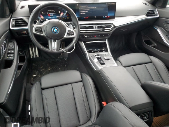 2023 BMW 3 Series 330e xDrive with VIN 3MW39FS05P8C89800, listed as a Copart auction lot 44342255 with 19,562 mi miles and Salvage Title. Bid and sale history available at carsss.com. Image 8.