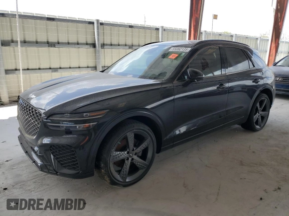 2022 Genesis GV70 2.5T with VIN KMUMADTB5NU034130, listed as a Copart auction lot 55062135 with Not Provided miles and Salvage Title. Bid and sale history available at DreamBid. Image 1.