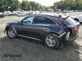 2010 Infiniti FX35 with VIN JN8AS1MW2AM856174, listed as a Copart auction lot 72948694 with 0 mi miles and Salvage Title. Bid and sale history available at carsss.com. Image 2.