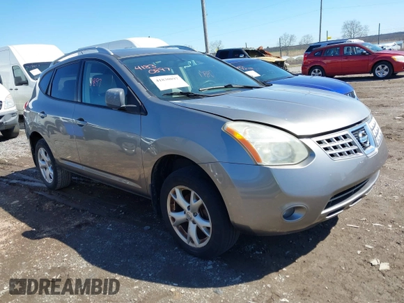 2009 Nissan Rogue SL with VIN JN8AS58V89W165501, listed as a IAAI auction lot 41830897 with 180,000 mi miles. Bid and sale history available at carsss.com. Image 1.