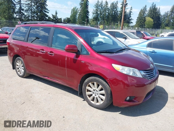 2017 Toyota Sienna XLE z VIN 5TDDZ3DC8HS174064, wystawiony jako IAAI lot #42176251 z przebiegiem 193 220 mil mil oraz . Historia ofert i sprzedaży dostępna na DreamBid. Obrazek 1.