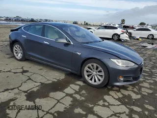 2016 Tesla Model S 70 with VIN 5YJSA1E10GF147377, listed as a Copart auction lot 86799084 with 93,805 mi miles and Salvage Title. Bid and sale history available at DreamBid. Image 4.