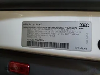 2019 Audi A6 Premium Plus with VIN WAUL2AF21KN028043, listed as a Copart auction lot 72689912 with 56,962 mi miles. Bid and sale history available at carsss.com. Image 12.