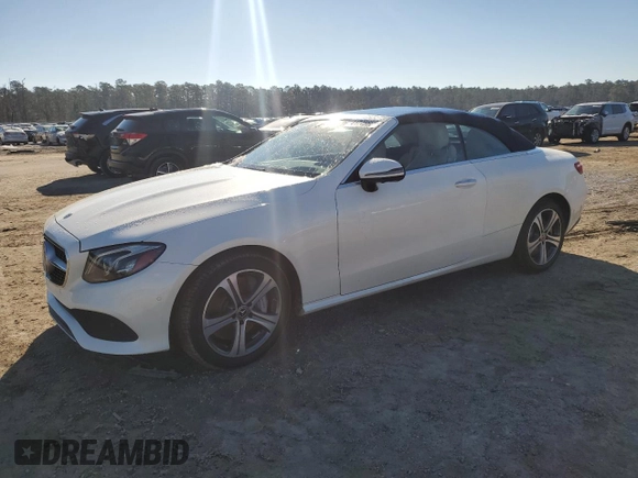 2018 Mercedes-Benz E-Class E 400 with VIN WDD1K6FB6JF039951, listed as a Copart auction lot 41745665 with 57,982 mi miles and Salvage Title. Bid and sale history available at carsss.com. Image 1.
