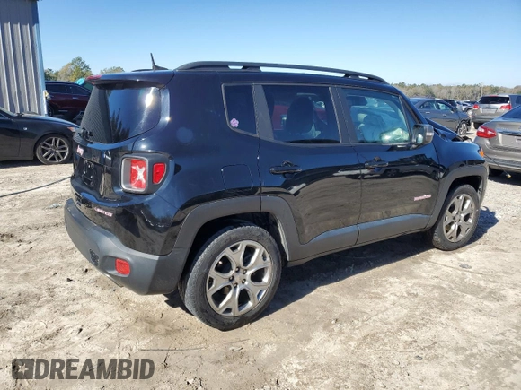 2019 Jeep Renegade Limited with VIN ZACNJAD11KPK09916, listed as a Copart auction lot 89002485 with Not Provided miles and Non Repairable. Bid and sale history available at DreamBid. Image 3.