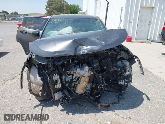 2023 Jeep Compass Sport with VIN 3C4NJDANXPT571285, listed as a IAAI auction lot 42314882 with 17,957 mi miles and . Bid and sale history available at DreamBid. Image 12.