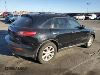 2006 Infiniti FX z VIN JNRAS08W46X203108, wystawiony jako Copart lot #46704545 z przebiegiem 150 293 mil mil oraz Szkoda całkowita • Salvage title. Historia ofert i sprzedaży dostępna na DreamBid. Obrazek 3.