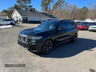 2019 BMW X7 xDrive50i with VIN 5UXCX4C53KLB39548, listed as a Copart auction lot 50929665 with 159,191 mi miles and Clean Title. Bid and sale history available at carsss.com. Image 1.