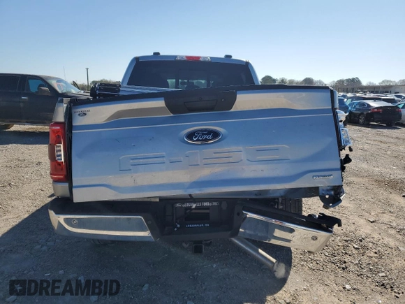 2023 Ford F-150 XL with VIN 1FTFW1E81PKG15779, listed as a Copart auction lot 46870415 with 15,691 mi miles and Salvage Title. Bid and sale history available at carsss.com. Image 6.