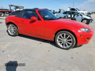 2006 Mazda MX-5 Miata Grand Touring with VIN JM1NC25F860107442, listed as a Copart auction lot 47241795 with 144,661 mi miles and Salvage title. Bid and sale history available at DreamBid. Image 4.