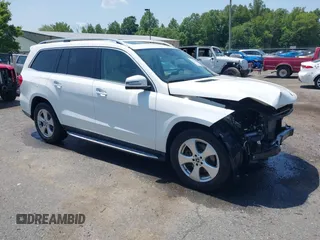2017 Mercedes-Benz GLS 450 with VIN 4JGDF6EE1HA968827, listed as a IAAI auction lot 42561413 with 165,348 mi miles and . Bid and sale history available at DreamBid. Image 1.