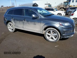 2015 Audi Q7 Vorsprung Edition with VIN WA1WGCFE2FD023916, listed as a Copart auction lot 49116485 with 77,112 mi miles and Salvage title. Bid and sale history available at DreamBid. Image 4.