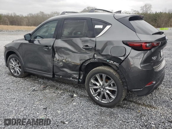 2025 Mazda CX-5 2.5 S Premium Plus Package with VIN JM3KFBEM8S0565119, listed as a Copart auction lot 47956415 with 0 mi miles and Salvage Title. Bid and sale history available at carsss.com. Image 2.