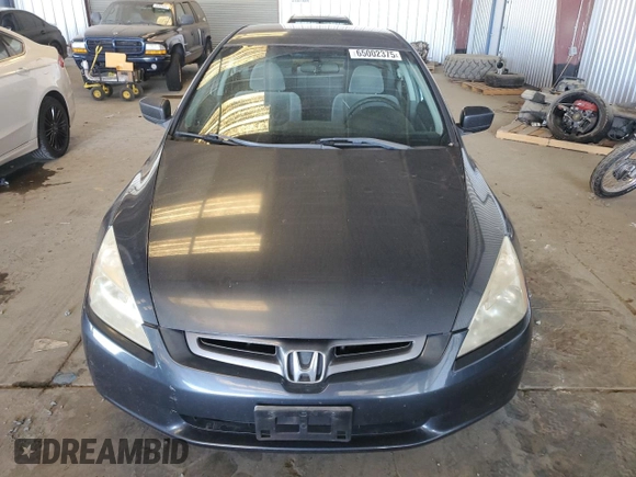 2005 Honda Accord LX with VIN JHMCM56495C007722, listed as a Copart auction lot 65002375 with 283,284 mi miles and Salvage title. Bid and sale history available at DreamBid. Image 5.