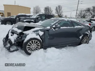 2013 Cadillac CTS Coupe Performance with VIN 1G6DL1E36D0120945, listed as a Copart auction lot 86374964 with 0 mi miles and Salvage Title. Bid and sale history available at carsss.com. Image 1.