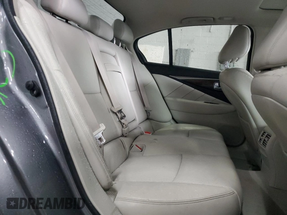 2017 Infiniti Q50 Signature Edition z VIN JN1EV7AR4HM834373, wystawiony jako Copart lot #56761575 z przebiegiem 44 333 mil mil oraz Szkoda całkowita • Salvage title. Historia ofert i sprzedaży dostępna na DreamBid. Obrazek 10.