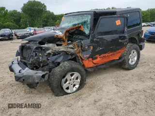 2016 Jeep Wrangler Sport z VIN 1C4AJWAG7GL297681, wystawiony jako Copart lot #55926715 z przebiegiem 129 710 mil mil oraz Szkoda całkowita • Salvage title. Historia ofert i sprzedaży dostępna na DreamBid. Obrazek 1.