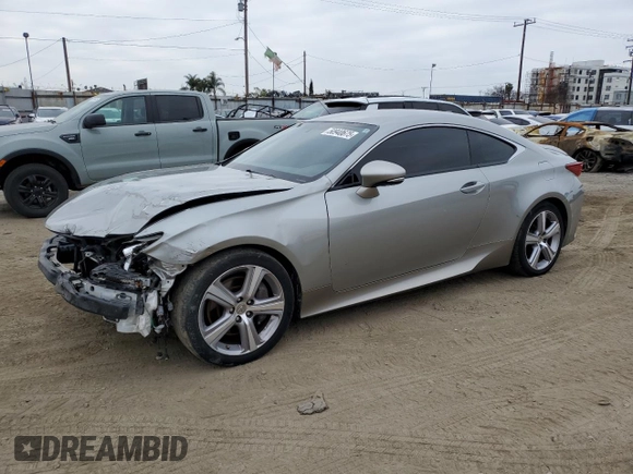 2016 Lexus RC 200t F Sport z VIN JTHHA5BC2G5001750, wystawiony jako Copart lot #50940675 z przebiegiem 80 545 mil mil oraz Szkoda całkowita • Salvage title. Historia ofert i sprzedaży dostępna na DreamBid. Obrazek 1.
