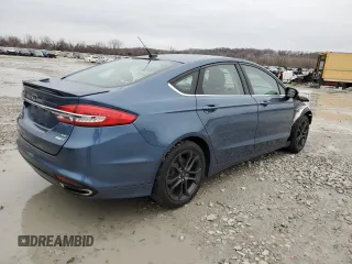 2018 Ford Fusion SE with VIN 3FA6P0T97JR249404, listed as a Copart auction lot 46704705 with 119,494 mi miles and Salvage Title. Bid and sale history available at carsss.com. Image 3.