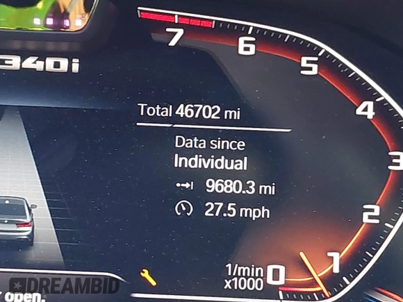 2020 BMW 3 Series M340i xDrive with VIN WBA5U9C00LFH73594, listed as a IAAI auction lot 41574837 with 46,702 mi miles and . Bid and sale history available at DreamBid. Image 15.