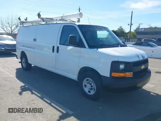 2013 Chevrolet Express Cargo z VIN 1GCZGUCG0D1102434, wystawiony jako IAAI lot #41643931 z przebiegiem 155 841 mil mil oraz . Historia ofert i sprzedaży dostępna na DreamBid. Obrazek 1.