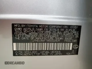 2008 Lexus LS 600h L with VIN JTHDU46F185002409, listed as a Copart auction lot 79900444 with 156,054 mi miles and Salvage title. Bid and sale history available at DreamBid. Image 12.