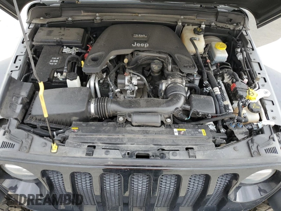 2021 Jeep Wrangler Unlimited Sport S with VIN 1C4HJXDG8MW576406, listed as a Copart auction lot 56369535 with 58,355 mi miles and Salvage title. Bid and sale history available at DreamBid. Image 12.