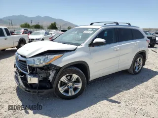 2015 Toyota Highlander Limited with VIN 5TDDKRFH5FS220155, listed as a Copart auction lot 61632405 with 152,932 mi miles and Salvage title. Bid and sale history available at DreamBid. Image 1.