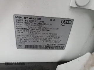 2018 Audi SQ5 Premium Plus with VIN WA1A4AFY7J2238987, listed as a Copart auction lot 82103784 with 57,879 mi miles and Salvage Title. Bid and sale history available at DreamBid. Image 13.