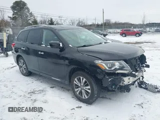 2019 Nissan Pathfinder SV z VIN 5N1DR2MM8KC612511, wystawiony jako IAAI lot #41623349 z przebiegiem 96 059 mil mil oraz . Historia ofert i sprzedaży dostępna na DreamBid. Obrazek 1.
