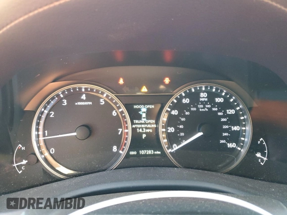 2013 Lexus GS 350 with VIN JTHCE1BL9D5001599, listed as a Copart auction lot 75756094 with 107,283 mi miles and Salvage Title. Bid and sale history available at carsss.com. Image 9.