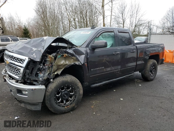 2015 Chevrolet Silverado 1500 LT with VIN 1GCVKREC8FZ396609, listed as a Copart auction lot 45650265 with 130,747 mi miles and Salvage Title. Bid and sale history available at carsss.com. Image 1.