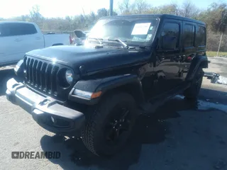 2023 Jeep Wrangler Sahara with VIN 1C4HJXEN9PW624996, listed as a IAAI auction lot 41132256 with 20,980 mi miles. Bid and sale history available at carsss.com. Image 18.