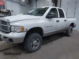 2005 Dodge 2500 SLT with VIN 3D7KS28C05G754988, listed as a IAAI auction lot 41834266 with 163,614 mi miles. Bid and sale history available at carsss.com. Image 2.