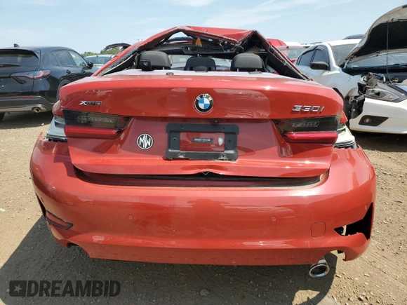 2021 BMW 3 Series 330i xDrive with VIN 3MW5R7J04M8C06658, listed as a Copart auction lot 73283284 with Not provided miles and Non repairable. Bid and sale history available at DreamBid. Image 6.