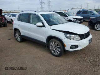 2016 Volkswagen Tiguan S with VIN WVGBV7AX7GW585550, listed as a Copart auction lot 54253155 with 91,827 mi miles and Salvage Title. Bid and sale history available at DreamBid. Image 4.