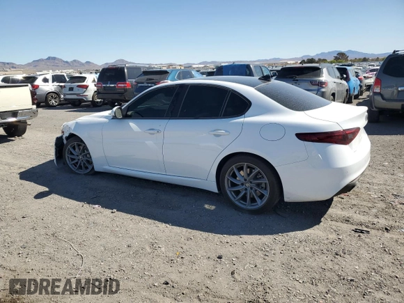 2023 Alfa Romeo Giulia with VIN ZARFAMAN9P7667245, listed as a Copart auction lot 49924525 with 4,799 mi miles and Salvage title. Bid and sale history available at DreamBid. Image 2.