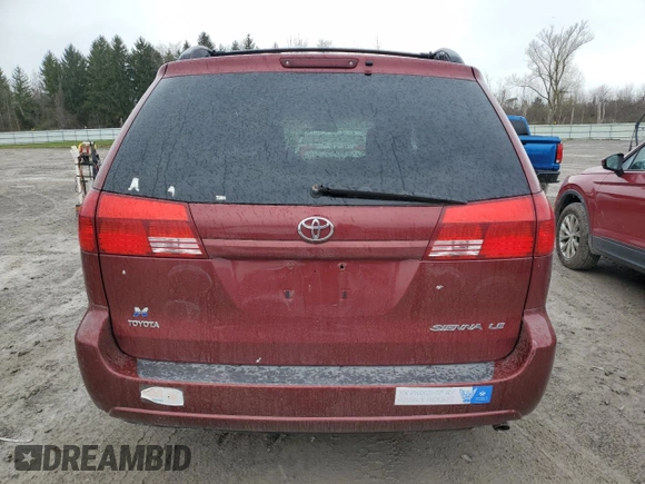 2005 Toyota Sienna CE with VIN 5TDZA23C25S264170, listed as a Copart auction lot 54058345 with 103,339 mi miles and Clean Title. Bid and sale history available at carsss.com. Image 6.