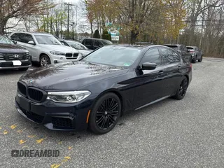 2018 BMW 5 Series M550i xDrive with VIN WBAJB9C57JB035521, listed as a Copart auction lot 54177125 with 63,924 mi miles and Clean Title. Bid and sale history available at carsss.com. Image 2.