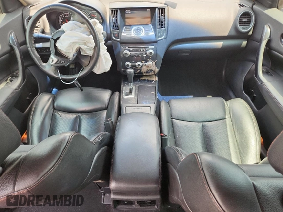 2014 Nissan Maxima SV with VIN 1N4AA5AP8EC458598, listed as a Copart auction lot 58099025 with 147,083 mi miles and Salvage title. Bid and sale history available at DreamBid. Image 8.