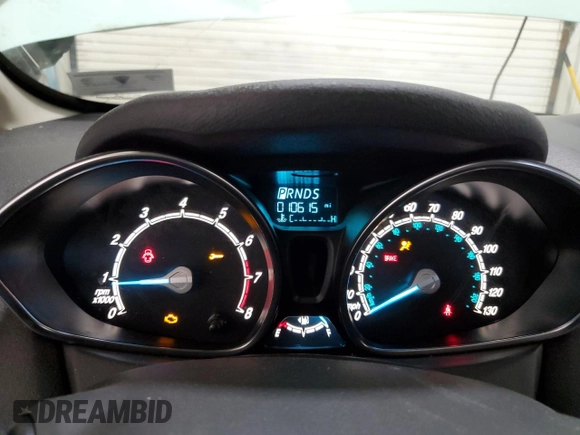 2017 Ford Fiesta SE with VIN 3FADP4BJ1HM130345, listed as a Copart auction lot 53096195 with 10,615 mi miles and Salvage Title. Bid and sale history available at carsss.com. Image 9.