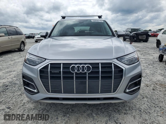 2021 Audi Q5 Premium with VIN WA1AAAFY8M2092144, listed as a Copart auction lot 59856715 with 65,098 mi miles and Salvage title. Bid and sale history available at DreamBid. Image 5.