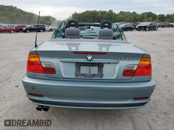 2003 BMW 3 Series 330Ci with VIN WBABS53443EV90528, listed as a Copart auction lot 72203754 with 71,978 mi miles and Salvage Title. Bid and sale history available at carsss.com. Image 6.
