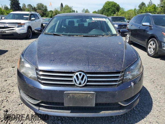 2014 Volkswagen Passat Wolfsburg Edition with VIN 1VWAT7A33EC083021, listed as a Copart auction lot 56015745 with Not provided miles and Clean title. Bid and sale history available at DreamBid. Image 5.