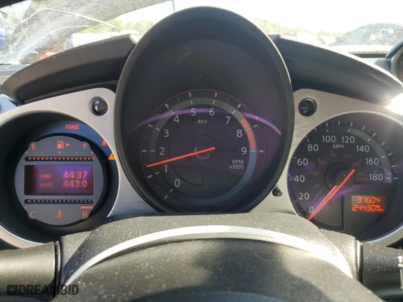 2020 Nissan 370Z Coupe Sport with VIN JN1AZ4EH9LM820268, listed as a Copart auction lot 76043074 with 31604 miles and Salvage Title. Bid and sale history available at carsss.com. Image 9.