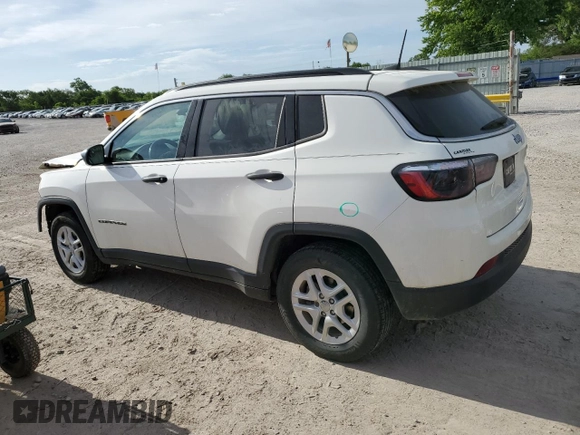 2021 Jeep Compass Sport z VIN 3C4NJCAB0MT553051, wystawiony jako Copart lot #56959425 z przebiegiem 37 753 mil mil oraz Szkoda całkowita • Salvage title. Historia ofert i sprzedaży dostępna na DreamBid. Obrazek 2.