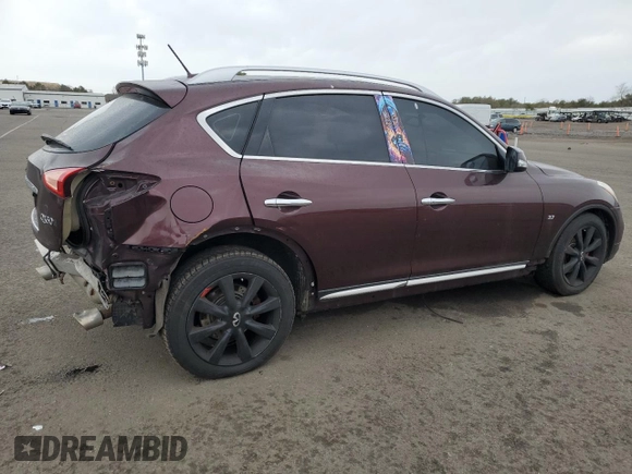 2017 Infiniti QX50 with VIN JN1BJ0RR2HM408076, listed as a Copart auction lot 45989565 with Not Provided miles and Salvage Title. Bid and sale history available at DreamBid. Image 3.